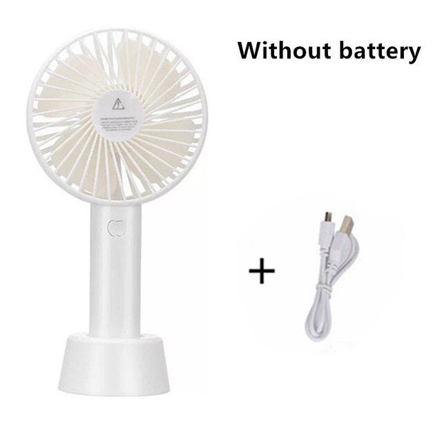 White Facial Fan (Batteries not included)